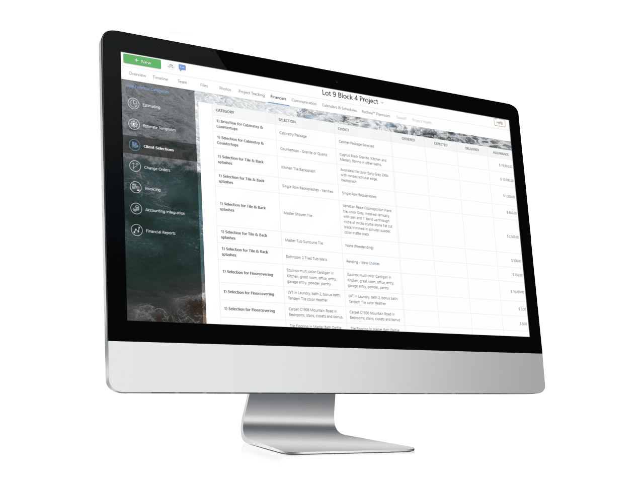 an iMac with the login portal on its screen