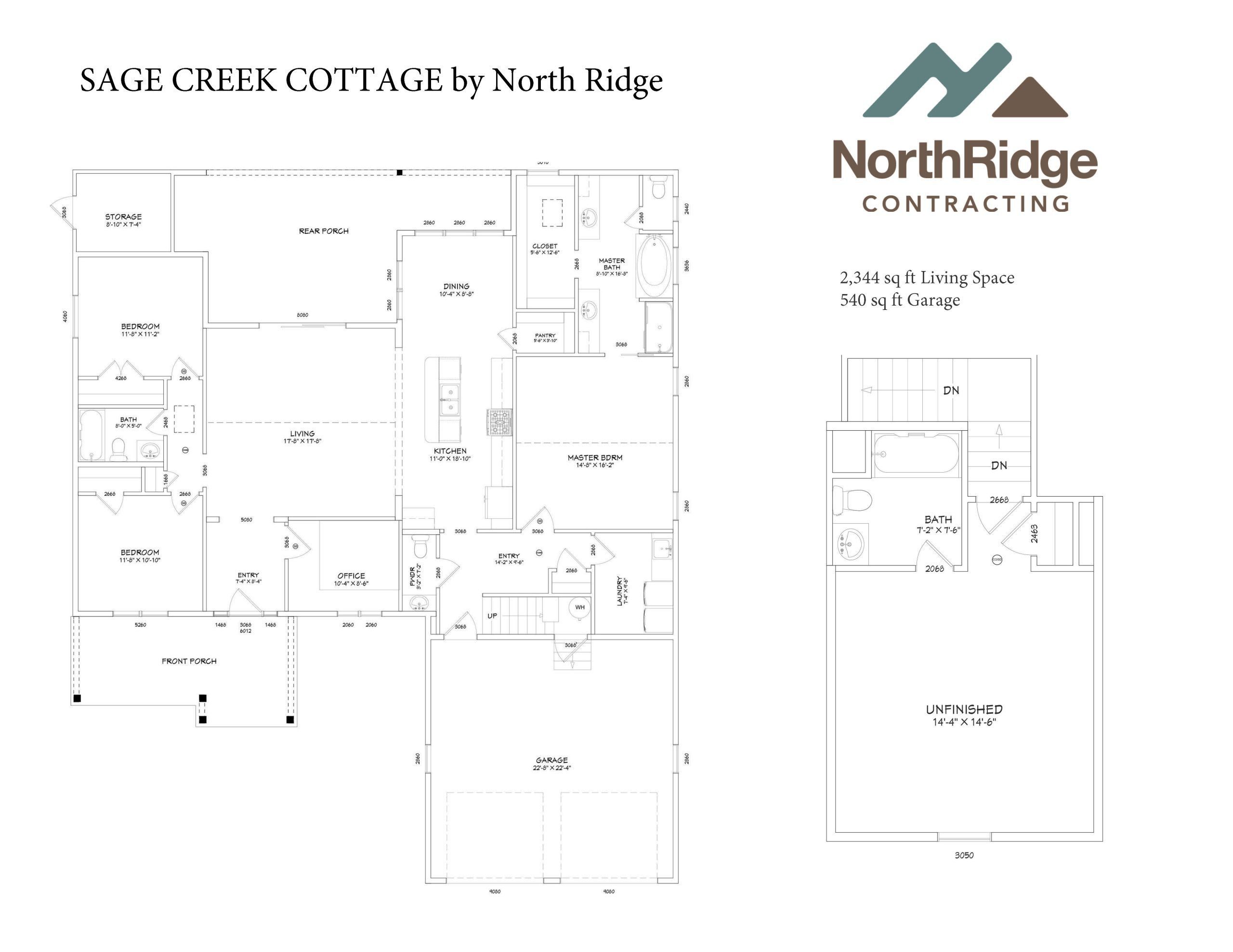 Sage Creek Cottage floor plan